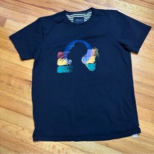 Denim & Flower women's Tee Shirt Large black Ricky Singh Sz M (b2